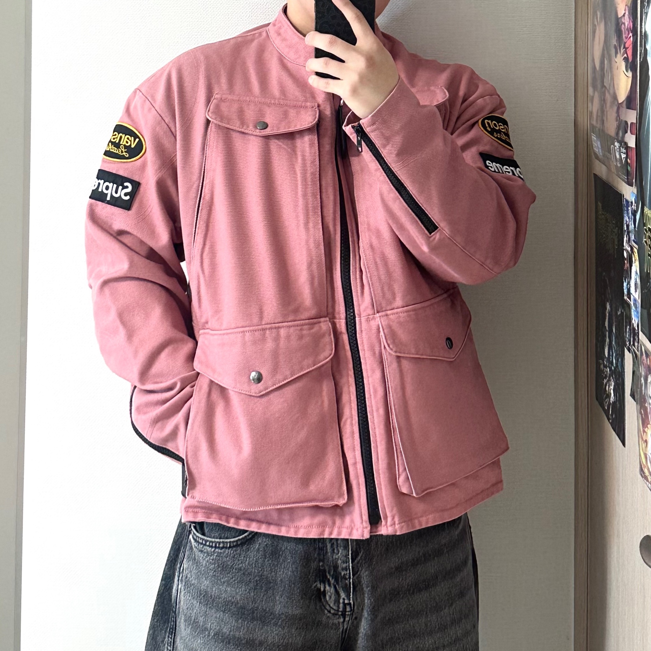 Supreme x Vanson Leathers Cordura Jacket Pink - 26SS ์ฐฉ์ฉ ์คํ์ผ - 2