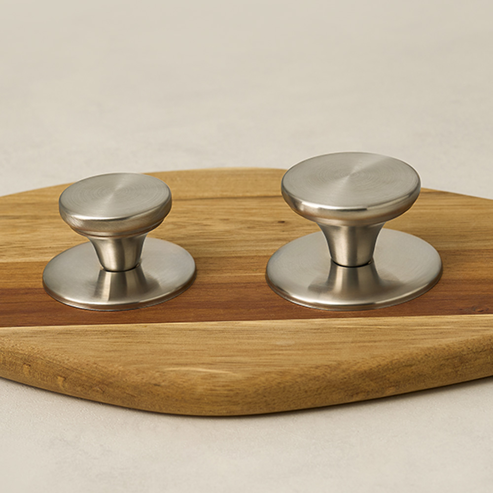 바겐슈타이거 스텐 뚜껑 손잡이 대 2P 무광 세트(WAGENSTEIGER Stainless Pot Lid Knob Large 2P Set) - 3
