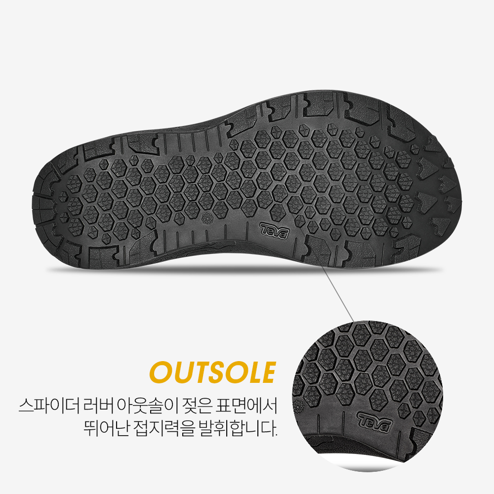 테바 남성 하이드라트렉 샌들 BLK(TEVA Men Hydratrek Sandal BLK) - 6