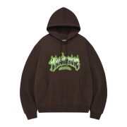 THRASHER Bubble Melting Graphic Hoodie Brown