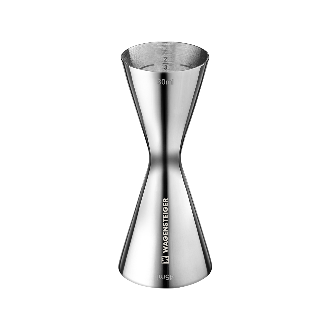 GUUDWA0523 WAGENSTEIGER Stainless Steel 304 Hometending All-Stainless Jigger 30/45ml