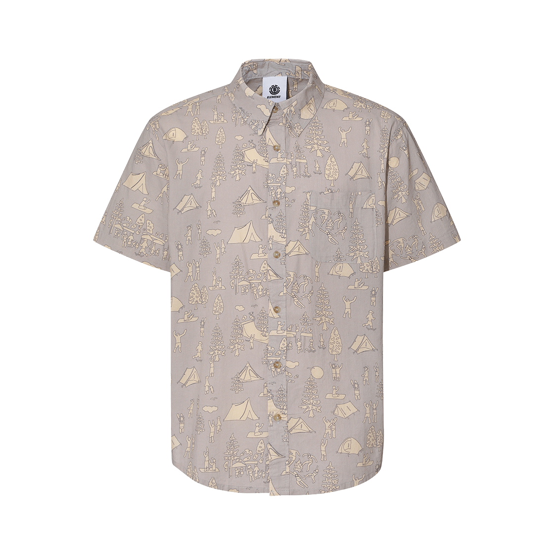 엘리먼트 레귤러 클래식 프린티드 반팔 셔츠 (MG11SH005SHD)(ELEMENT Regular Classic Printed Short Sleeve Shirt (MG11SH005SHD))