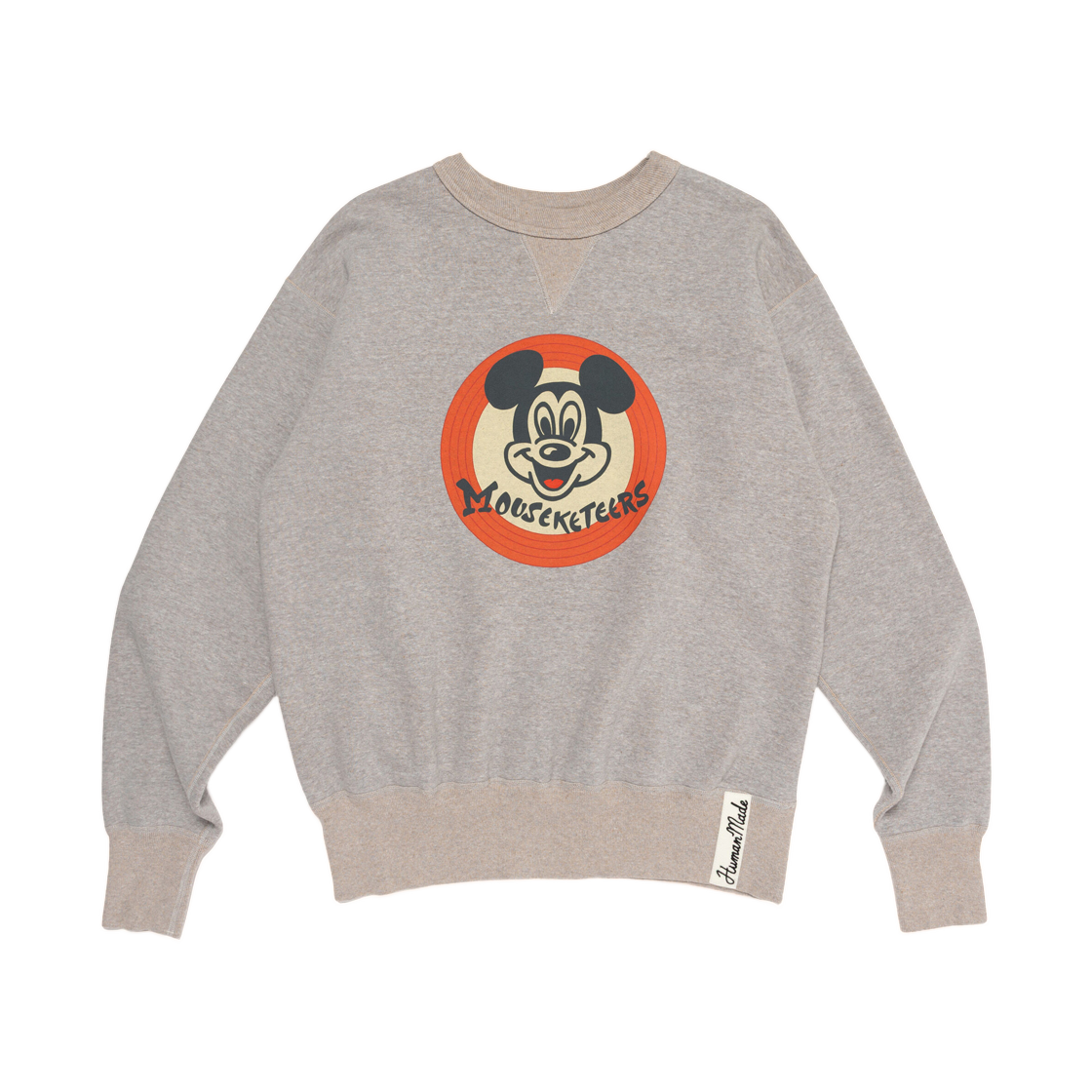 XX31CS005 Human Made x Mickey Mouse Club Tsuriami Sweatshirt Gray