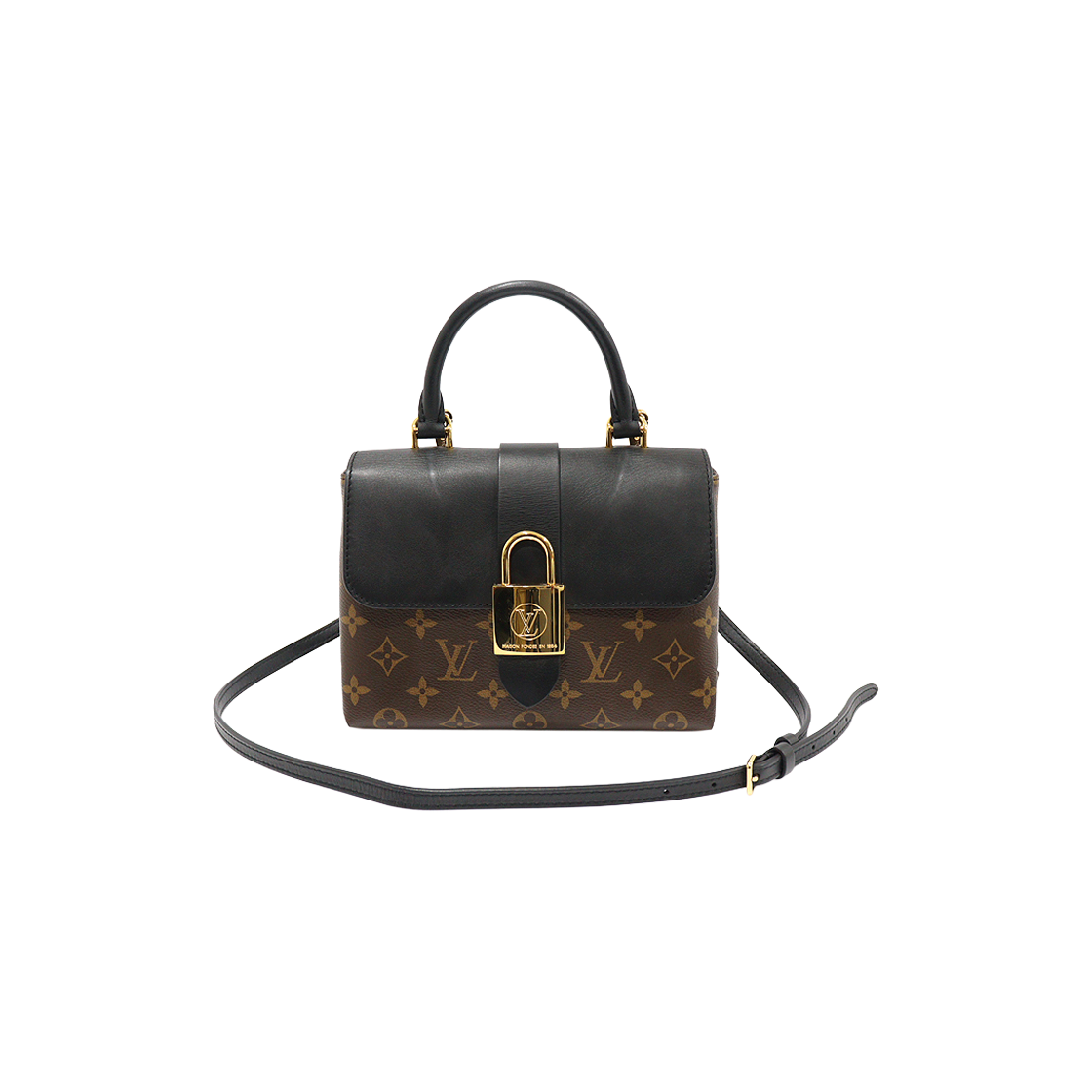 루이비통 M44141 모노그램 캔버스 느와르 금장 록키 BB 2WAY(Louis Vuitton Monogram Canvas Noir Rocky BB 2-Way Bag)