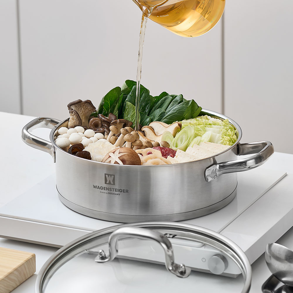 바겐슈타이거 티프 IH 스텐 냄비 전골 26cm(WAGENSTEIGER TIFF IH Stainless Pot Shallow 26cm) - 5