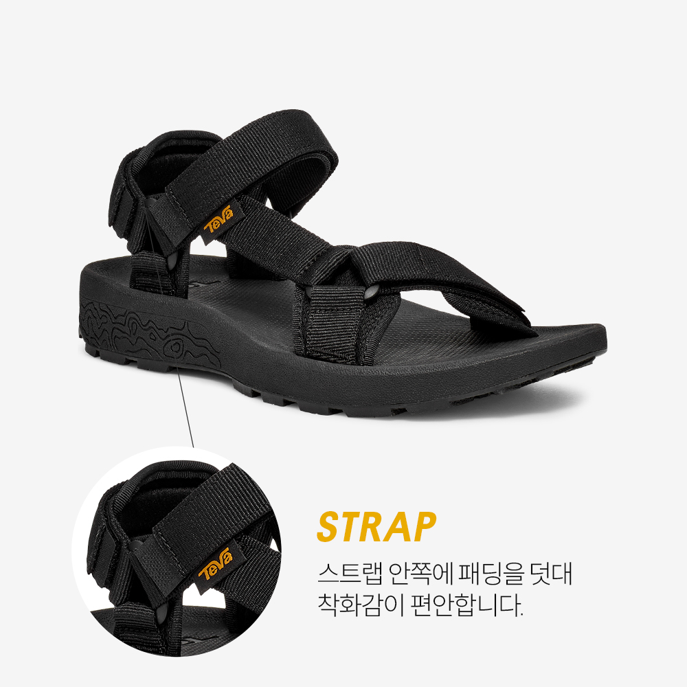 테바 남성 하이드라트렉 샌들 BLK(TEVA Men Hydratrek Sandal BLK) - 3