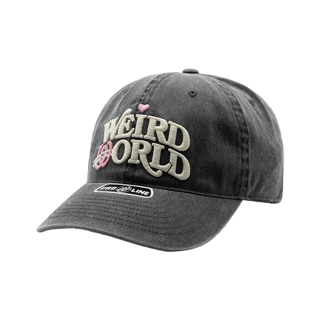 위얼드월드 아크로고 피그먼트 볼캡 블랙(Weird World Acro Logo Pigment Ball Cap Black) - 1