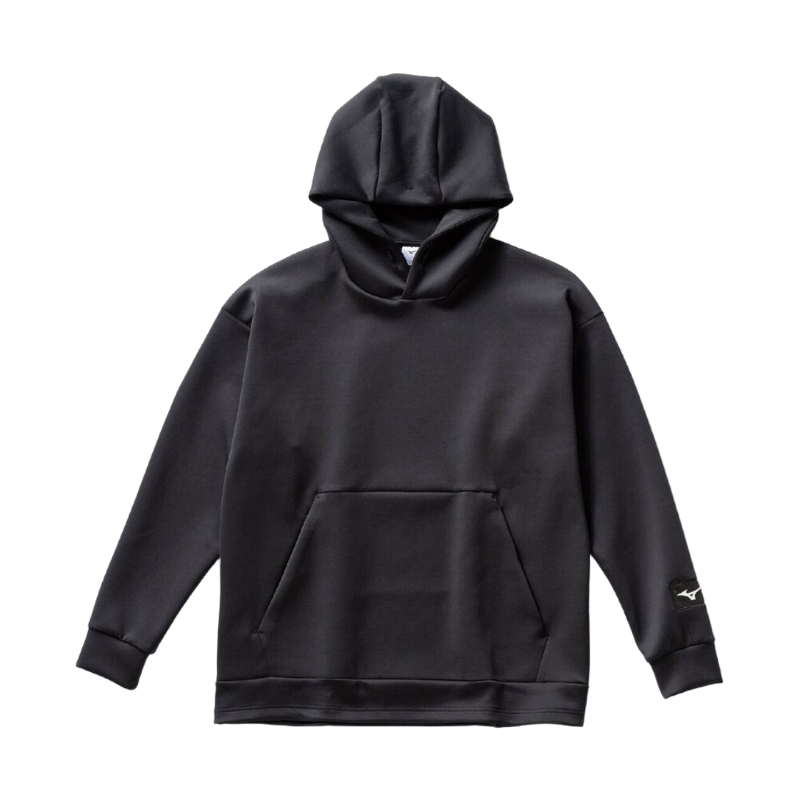 미즈노 루즈 핏 스웨트셔츠 후드 블랙 헤더(Mizuno Loose Fit Sweatshirt Hoodie Black Heather) - 1