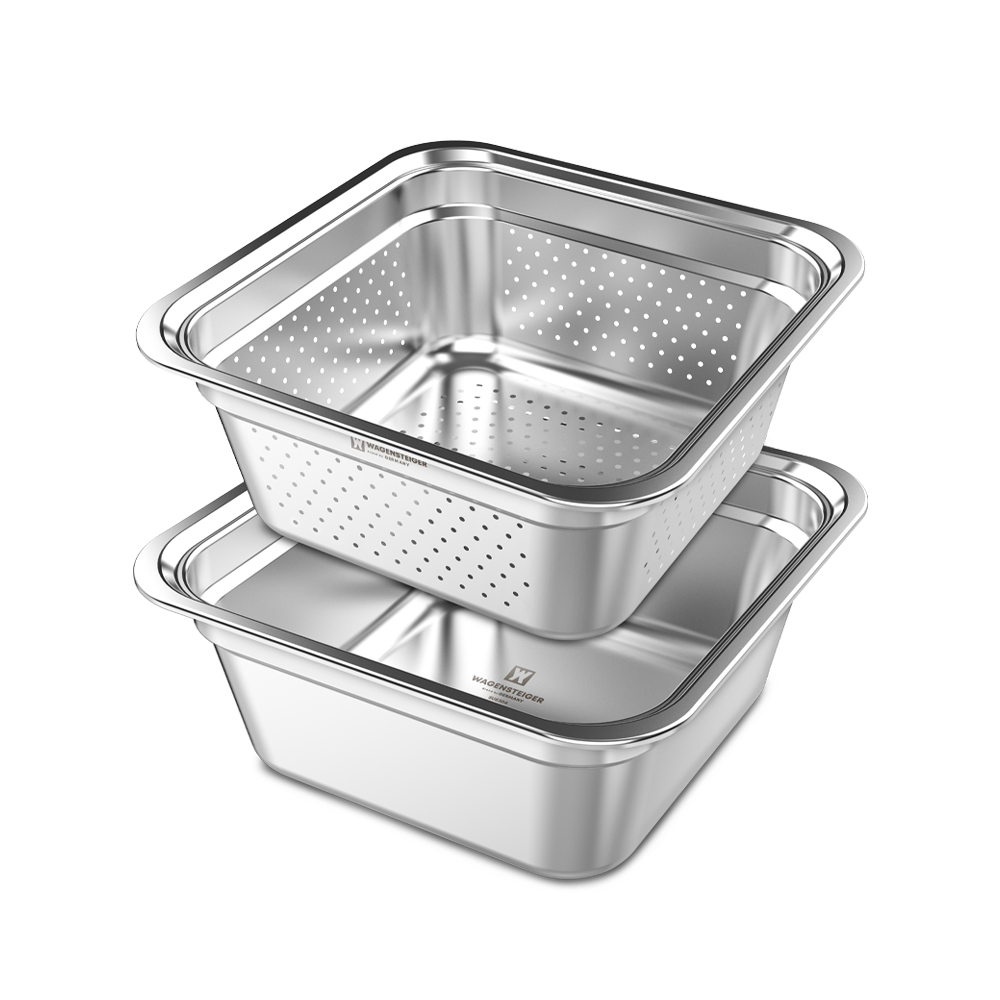 바겐슈타이거 스텐 304 워시볼 8L 2종세트(WAGENSTEIGER Stainless Wash Bowl 8L 2pc Set) - 6