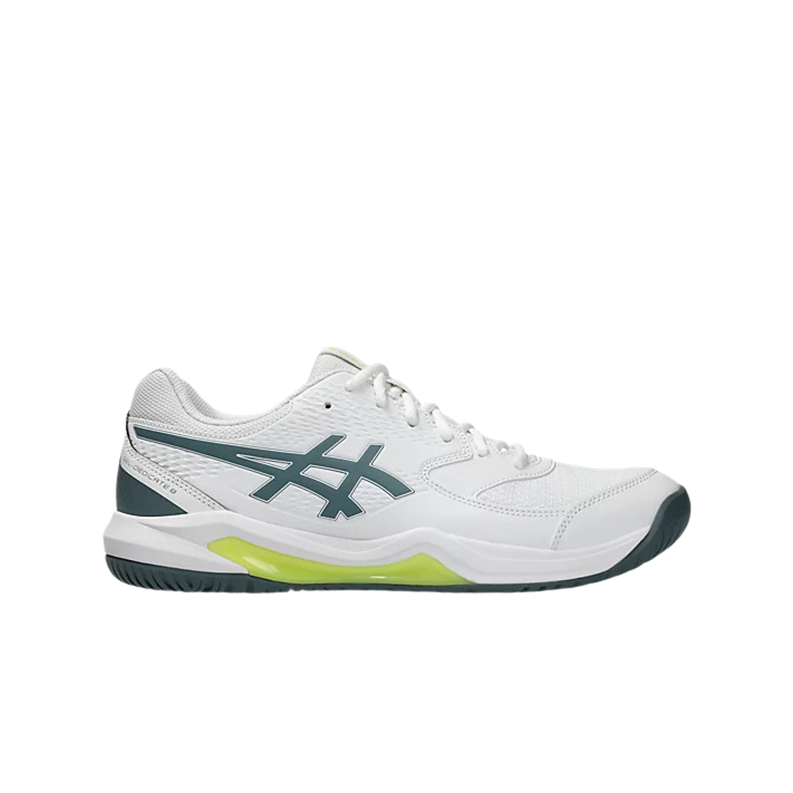 1041A410-108 Asics Gel-Dedicate 8 White Ironclad - 2E Wide