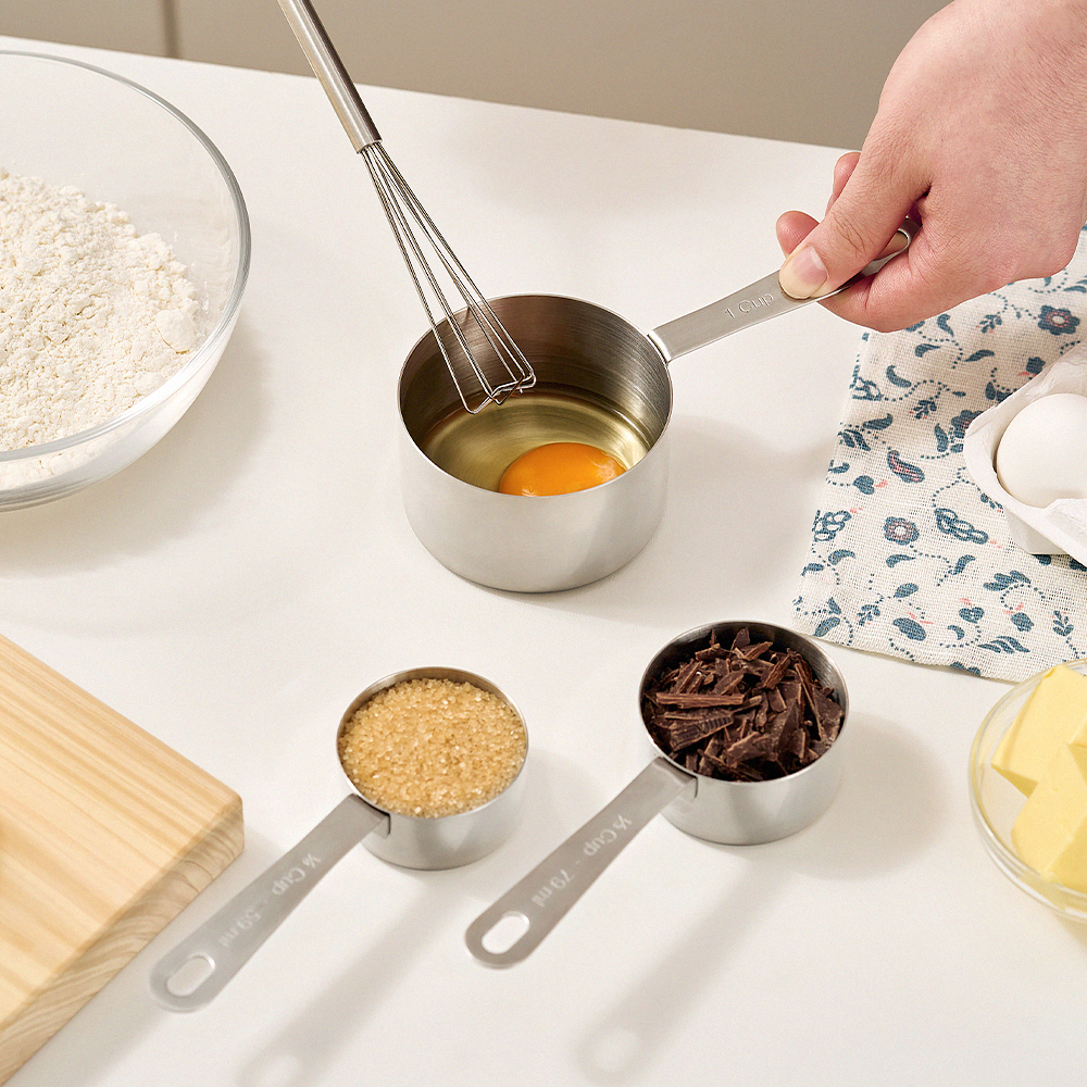 바겐슈타이거 스텐 계량컵 4pcs(WAGENSTEIGER Stainless Measuring Cup 4pcs Set) - 4