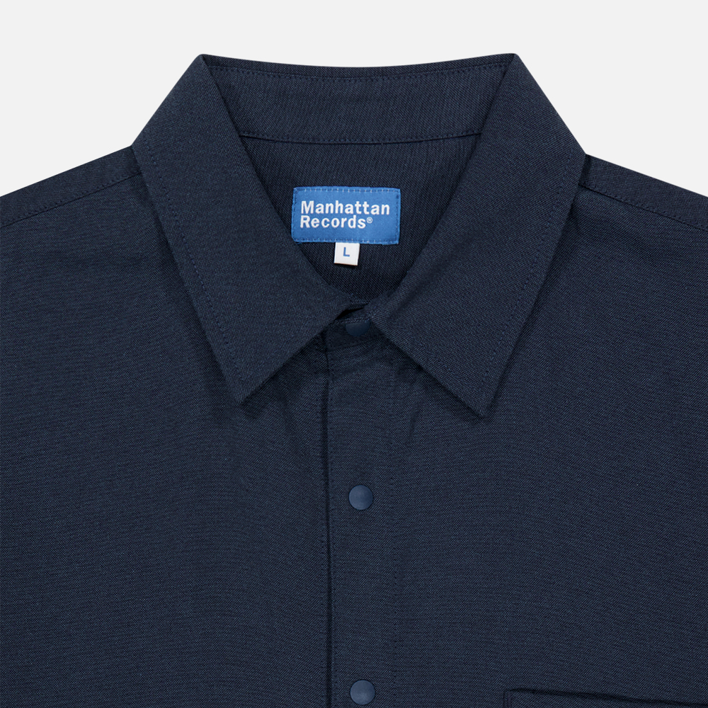 맨하탄 레코즈 7인치 바이닐 포켓 셔츠 - 네이비(Manhattan Records 7in. Vinyl Pocket Shirt - Navy) - 4