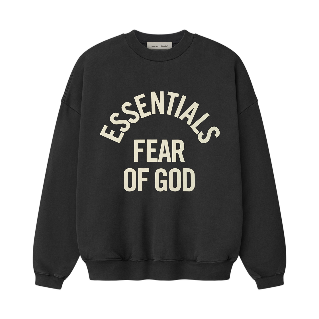 - Essentials Campus 90s Crewneck Sweatshirt Faded Black - 26SS