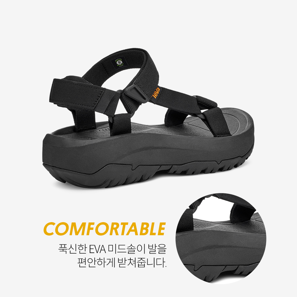 테바 테바 남성 허리케인 XLT2 앰프솔 BLK(TEVA Men Hurricane XLT2 Ampsole BLK) - 4