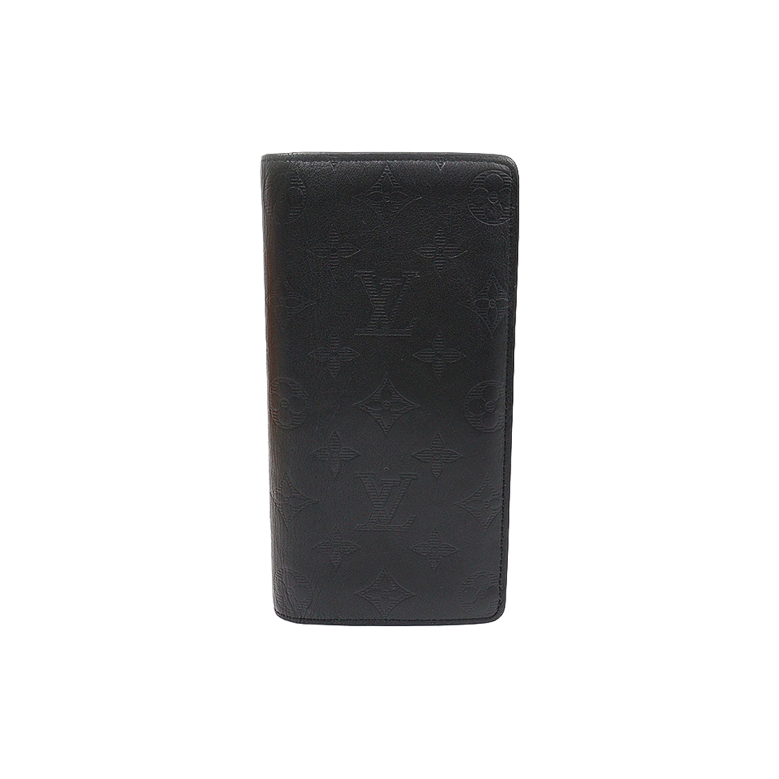 ITK8INAO3VKM Louis Vuitton M62900 Black Monogram Shadow Calfskin Brazza Wallet