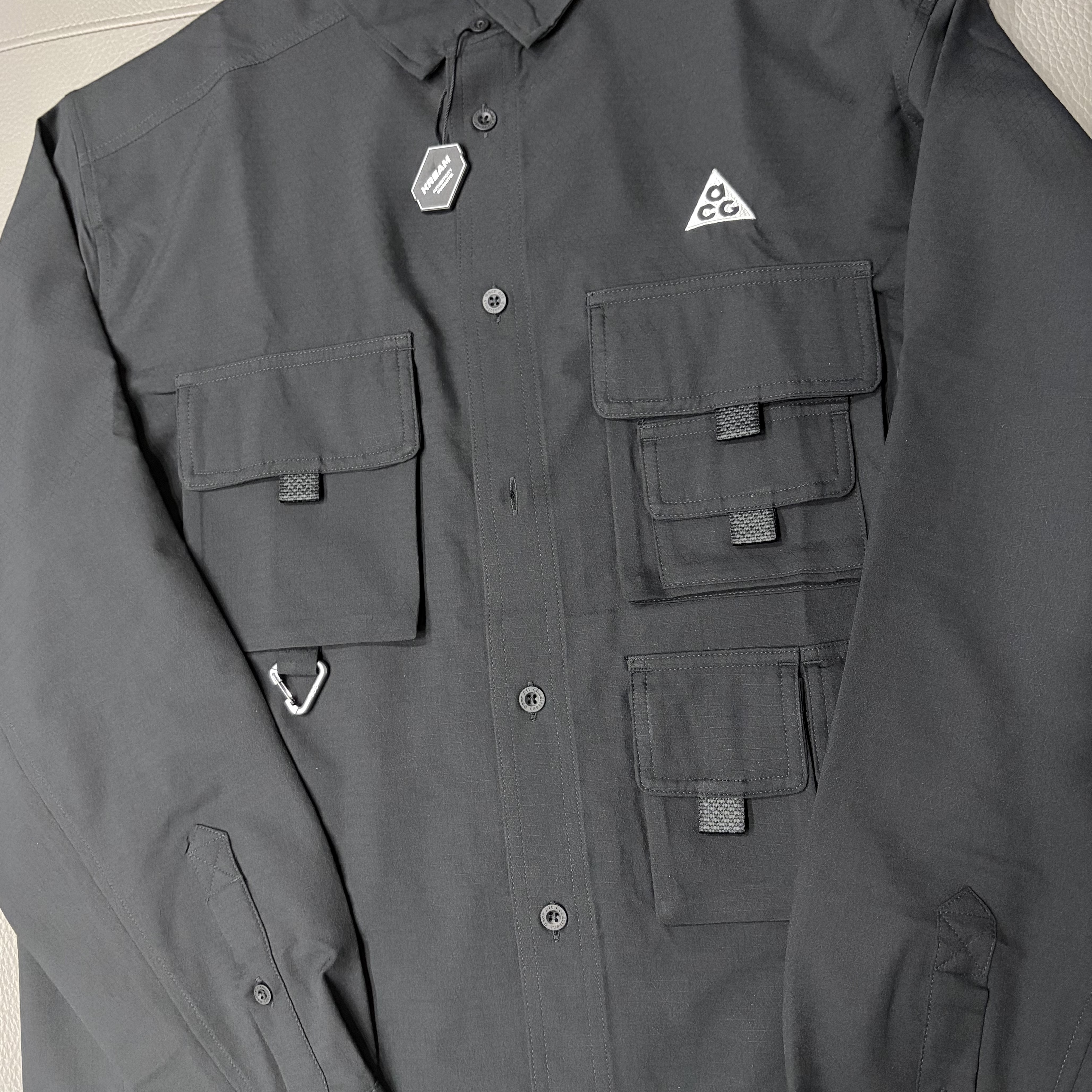 Nike ACG Dri-Fit UV Devastation Trail Shirt Black Summit White - Asia 착용 스타일