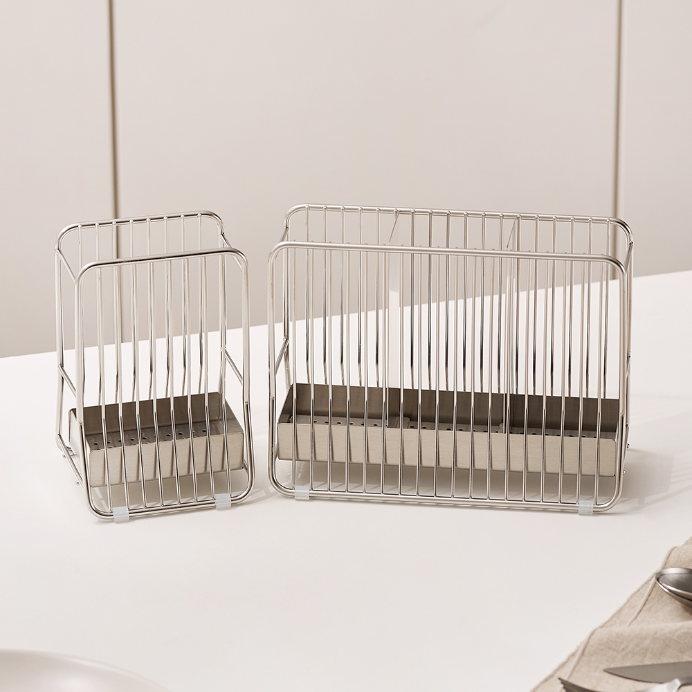 바겐슈타이거 스텐 304 와이어 수저통 대(WAGENSTEIGER Stainless 304 Wire Cutlery Holder Large) - 2