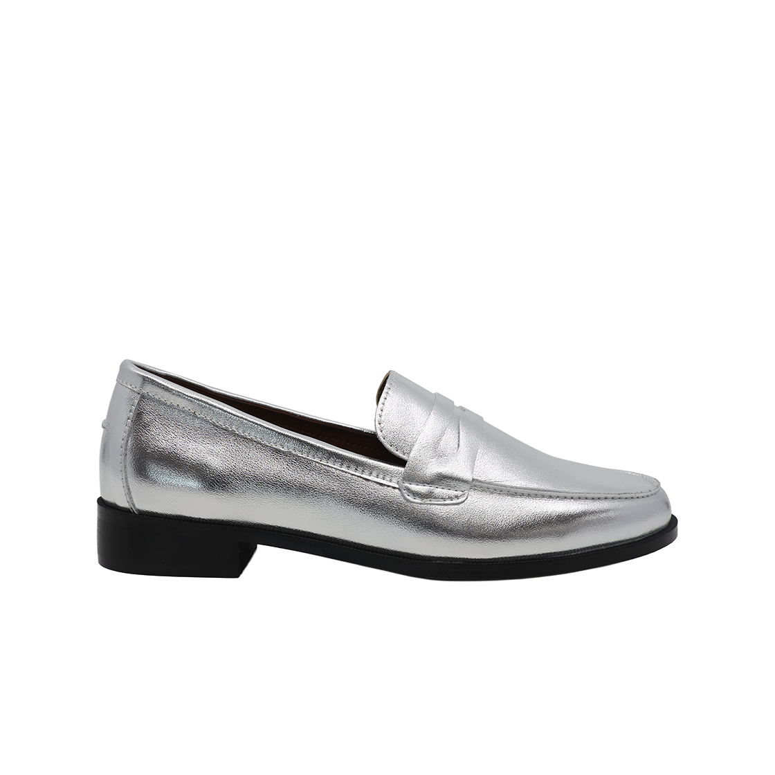 무드나잇 에이프릴 스티치 클래식 페니 로퍼 l 실버(Moodnight April Stitch Classic Penny Loafers l Silver)