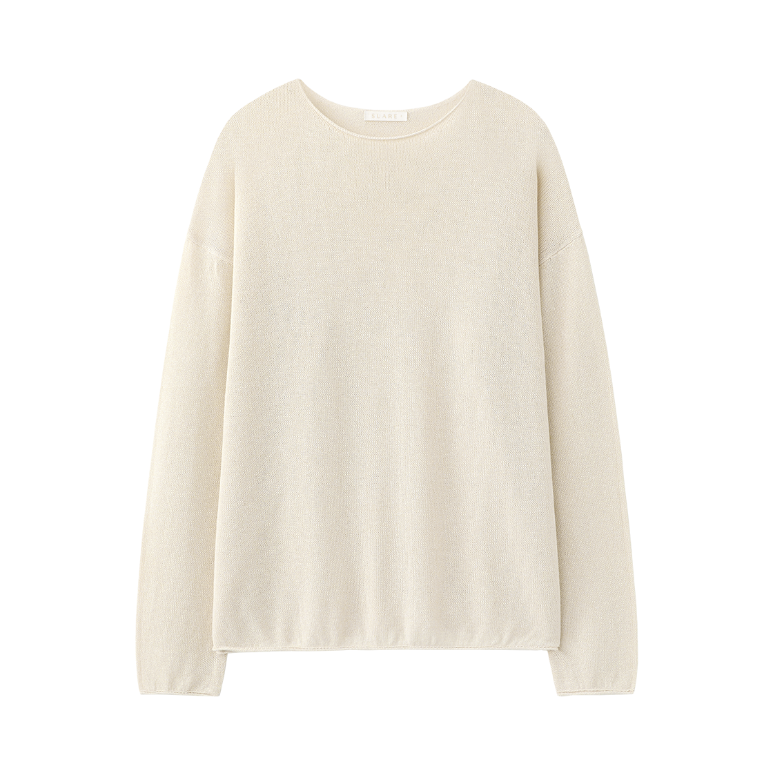 (W) 수아레 우먼 페이퍼 코튼 오버핏 슬리브 니트 내추럴((W) Suare Woman Paper Cotton Overfit Sleeve Knit Natural) - 1