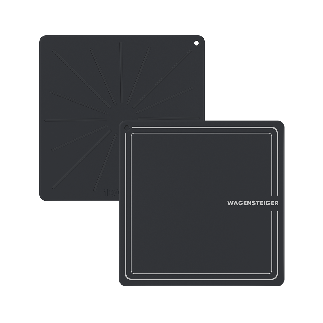 GUUDWA0556 WAGENSTEIGER Platinum Silicone Induction Protection Mat Square 22cm (Charcoal)