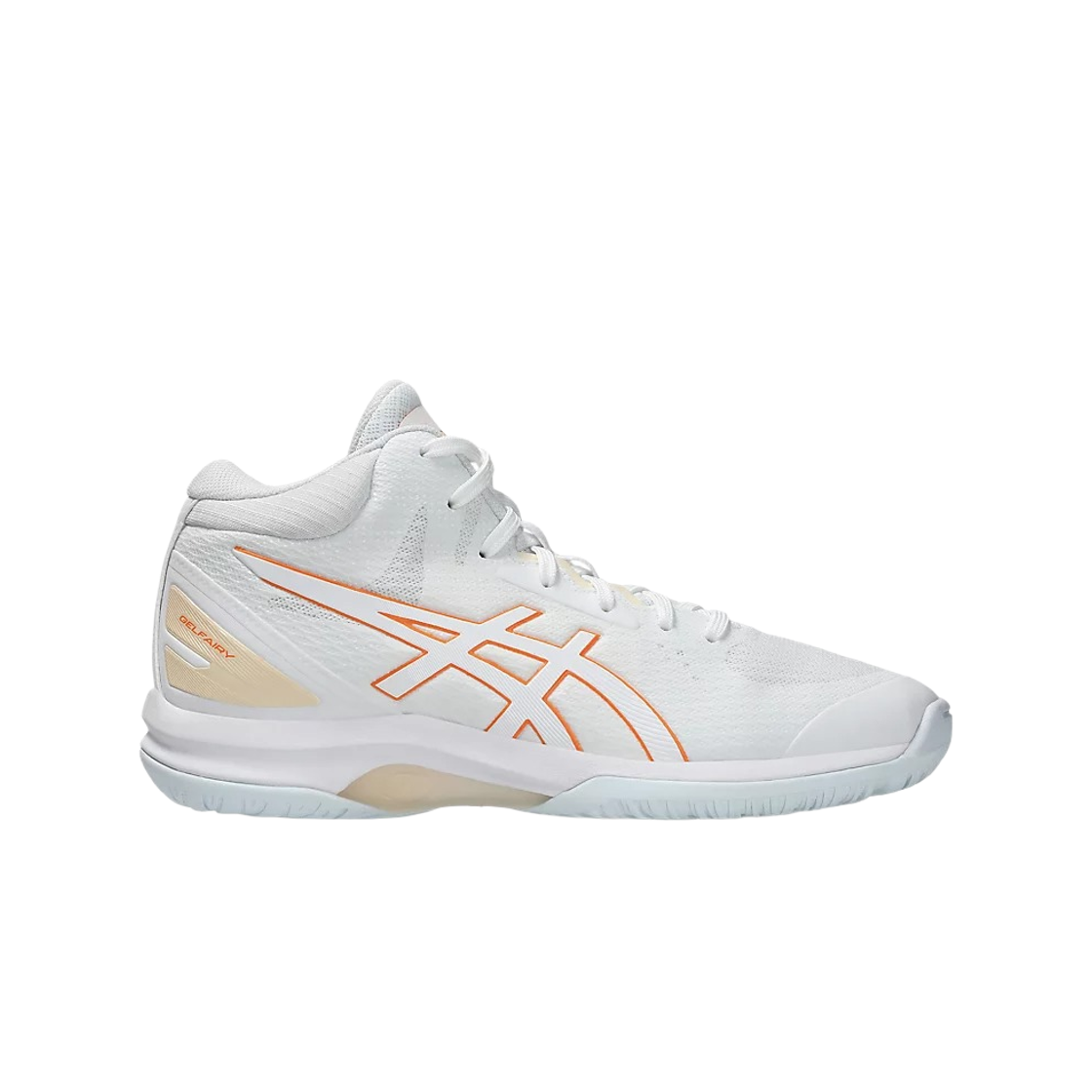 1062A007-105 (W) Asics Lady Gelfairy 9 White Sun Peach - B Standard