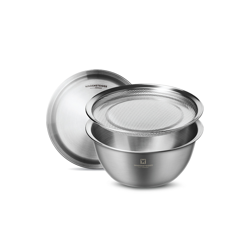 바겐슈타이거 스텐 더블 트레이 앤 믹스 3pcs(24cm)(WAGENSTEIGER Stainless Double Tray & Mix 3pcs 24cm) - 6