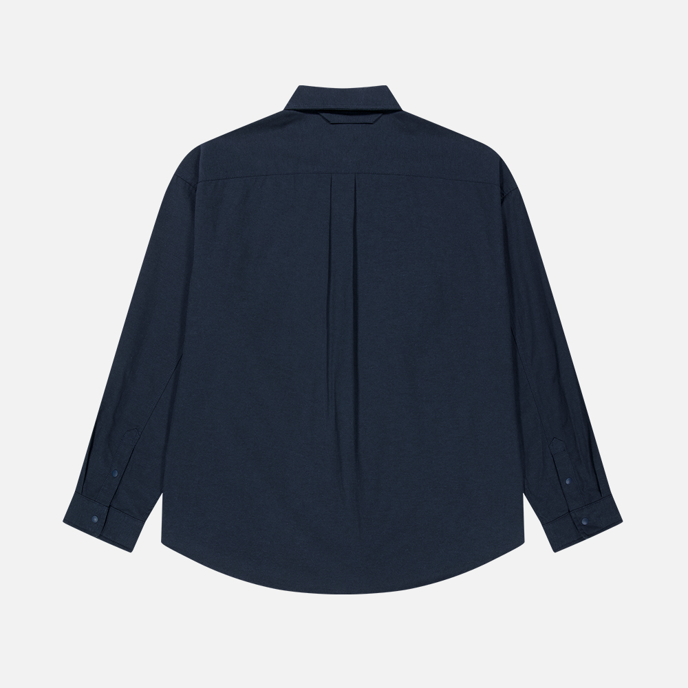 맨하탄 레코즈 7인치 바이닐 포켓 셔츠 - 네이비(Manhattan Records 7in. Vinyl Pocket Shirt - Navy) - 3