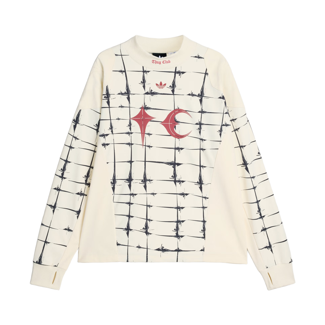 아디다스 x 떠그 클럽 골리 티셔츠 크림 화이트 - KR 사이즈(Adidas x Thug Club Goalie T-Shirt Cream White - KR Sizing) - 1