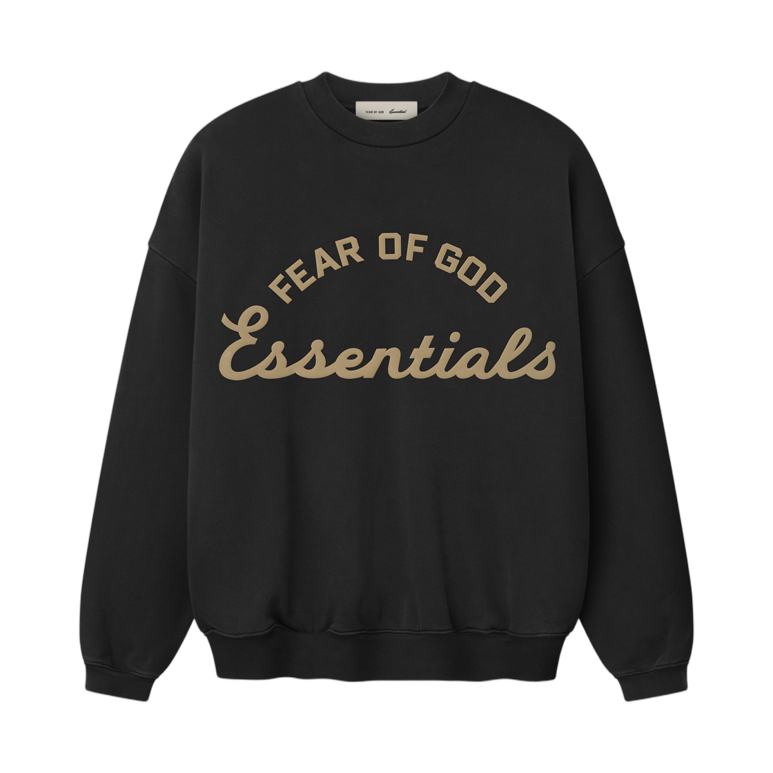 - Essentials Training 90s Crewneck Sweatwshirt Faded Black - 26SS