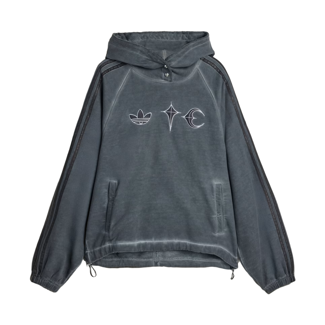 KF6587 Adidas x Thug Club Sweat Hoodie Black - KR Sizing