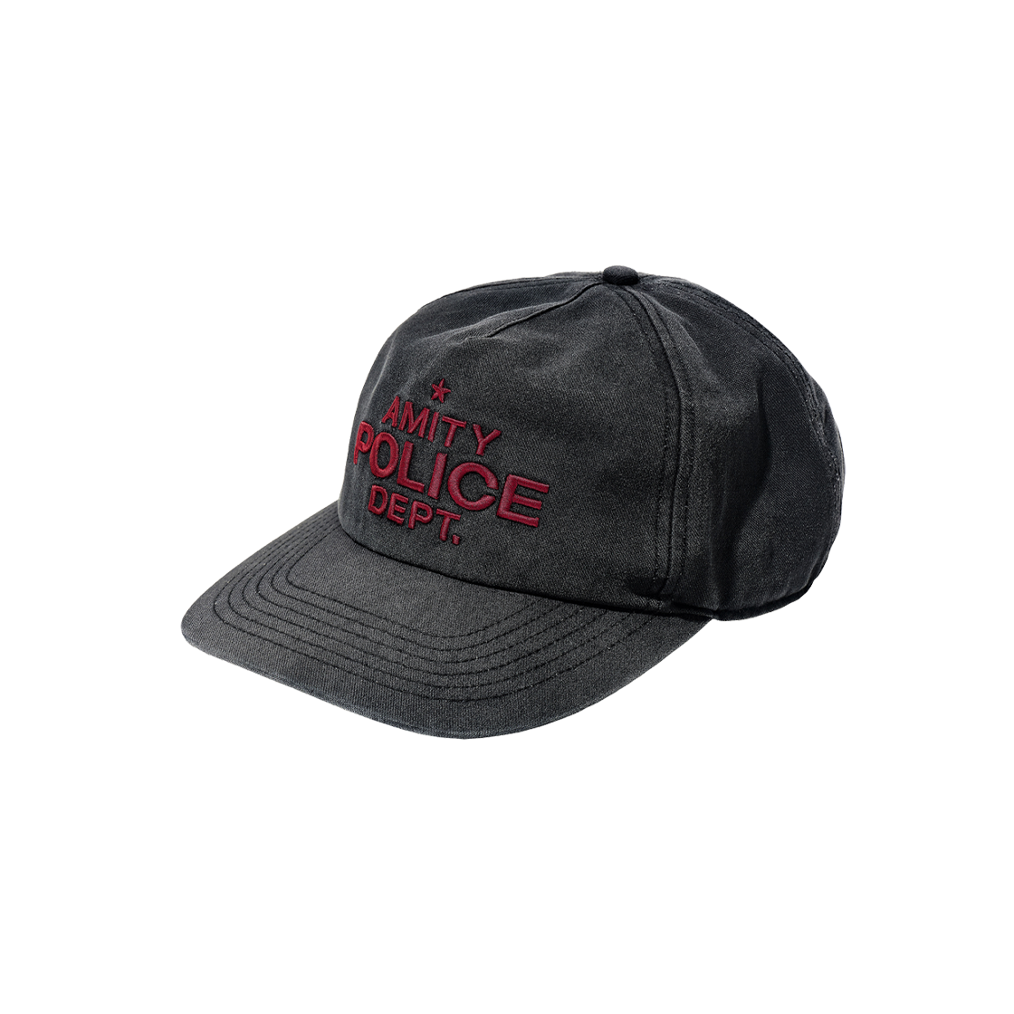 파르티멘토 리웍스 [죠스] 아미티 댑트 볼 캡 빈티지 블랙(Partimento Reworks [JAWS] Amity Dept Ball Cap Vtg Black)