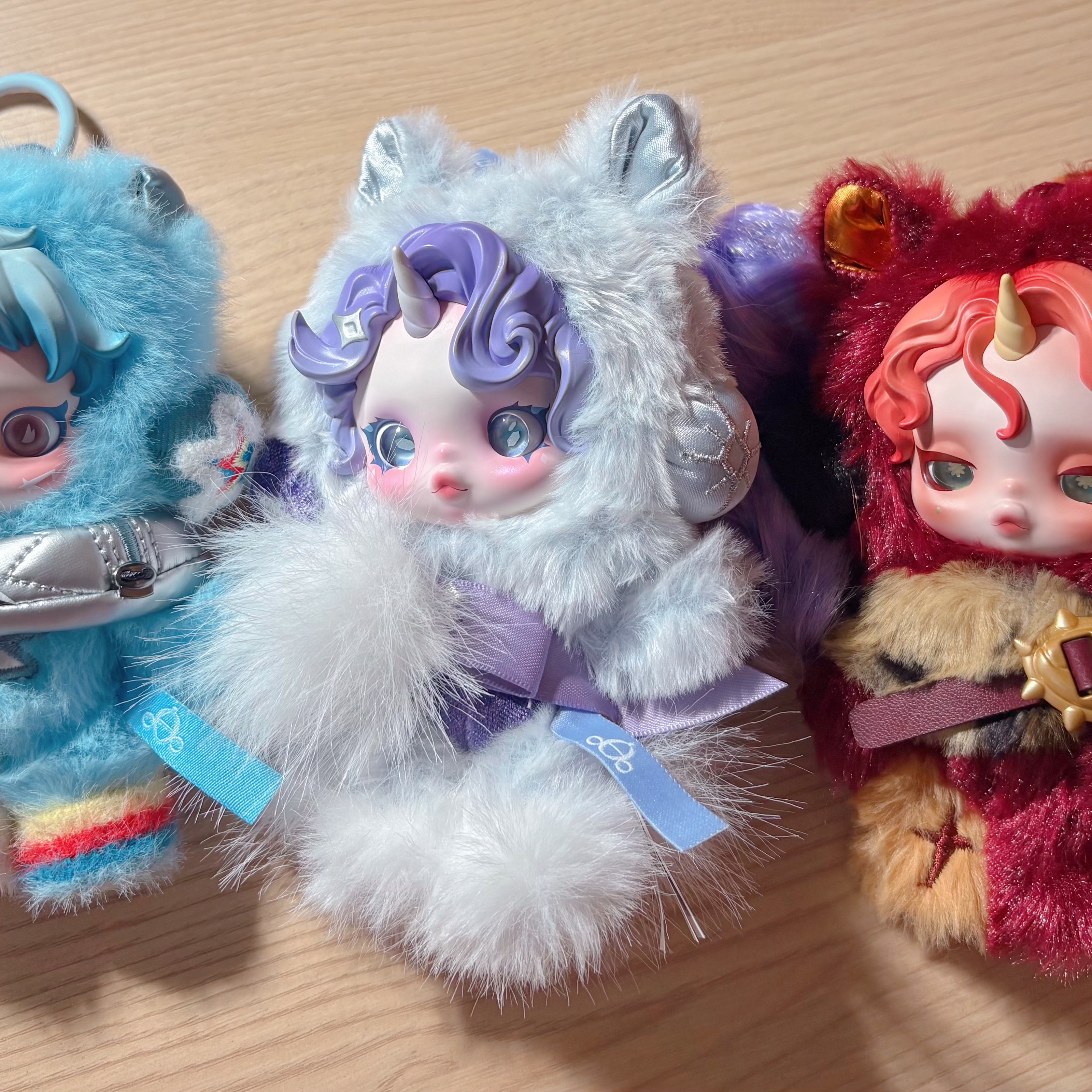 Pop Mart Skullpanda x My Little Pony Series Plush Doll Pendant Rarity (Opened Case) 착용 스타일 - 2