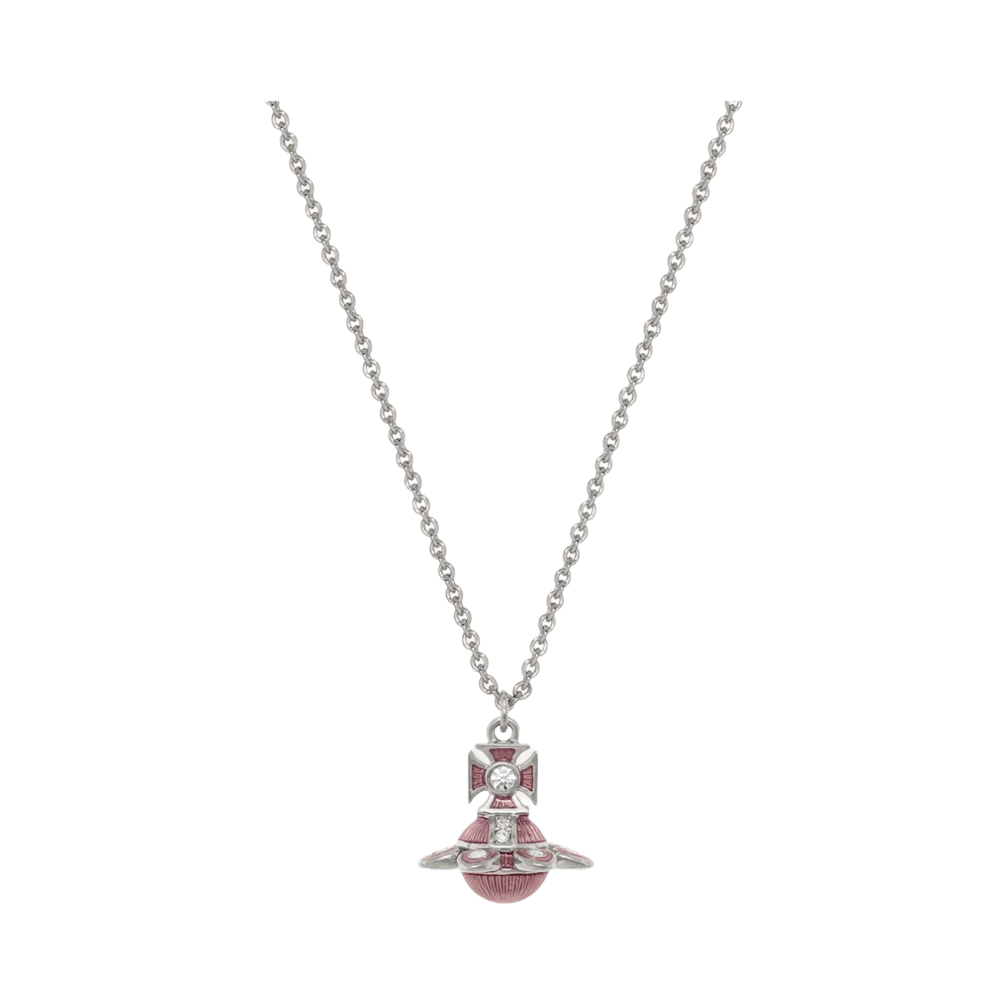 630203HN-02P639 (W) Vivienne Westwood Capucine Pendant Necklace Platinum Rose