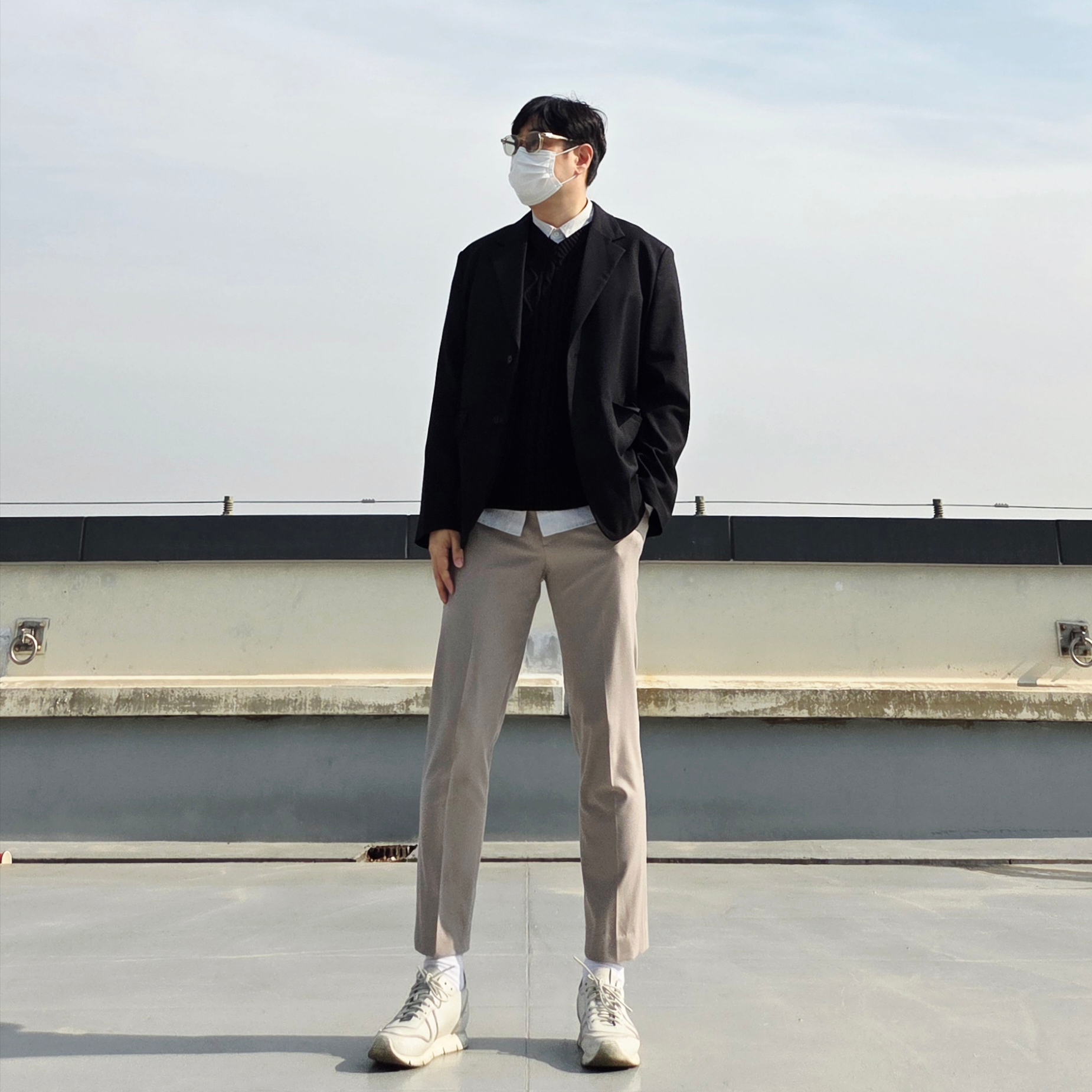 Buttero Carrera Men White 착용 스타일 - 3