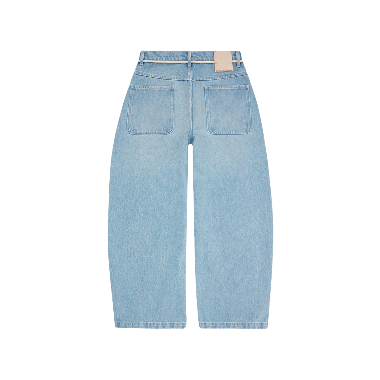 [KREAM 단독] 어바웃 블랭크 와이드 레그 데님 라이트 블루 워시 - 26SS([KREAM 단독] About:Blank Wide Leg Denim Light Blue Wash - 26SS) - 2