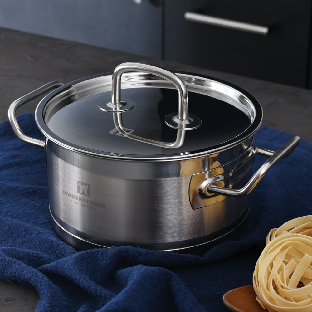바겐슈타이거 스칼 IH 스텐 냄비 양수 22cm(WAGENSTEIGER S-KAL IH Stainless Pot Double 22cm) - 2