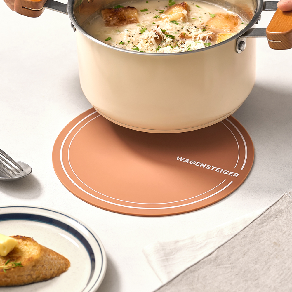 바겐슈타이거 플래티넘 실리콘 인덕션 보호 매트 사각 22cm 크림(WAGENSTEIGER Platinum Silicone Induction Protection Mat Square 22cm (Cream)) - 3