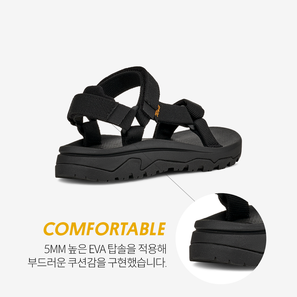 테바 테바 키즈 허리케인 XLT JR BLK(TEVA Kids Hurricane XLT JR BLK) - 4