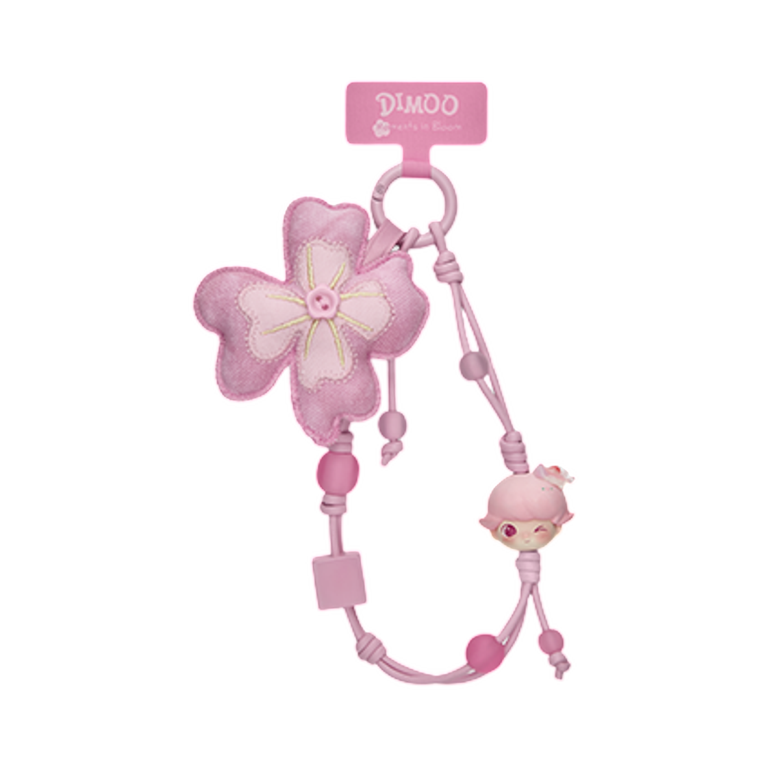 팝마트 디무 꽃 피는 순간 시리즈 휴대폰 스트랩 스프링 리코일 (개봉박스)(Pop Mart Dimoo Moments In Bloom Series Decorative Charm Spring Recoil (Opened Case))