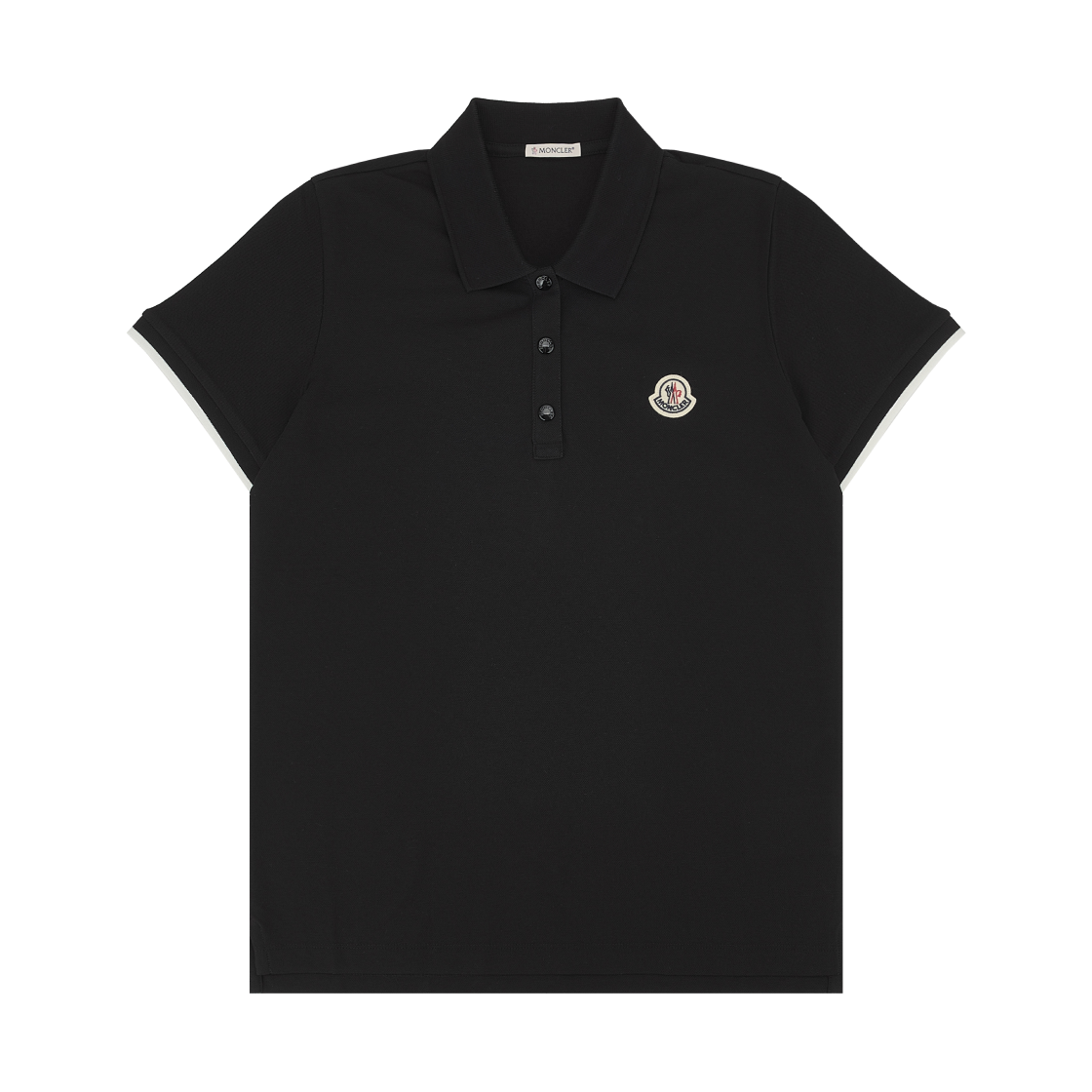 K2-093-8A00004-84720-999 (W) Moncler Logo Patch Cotton Piquet Polo Shirt Black - 25FW