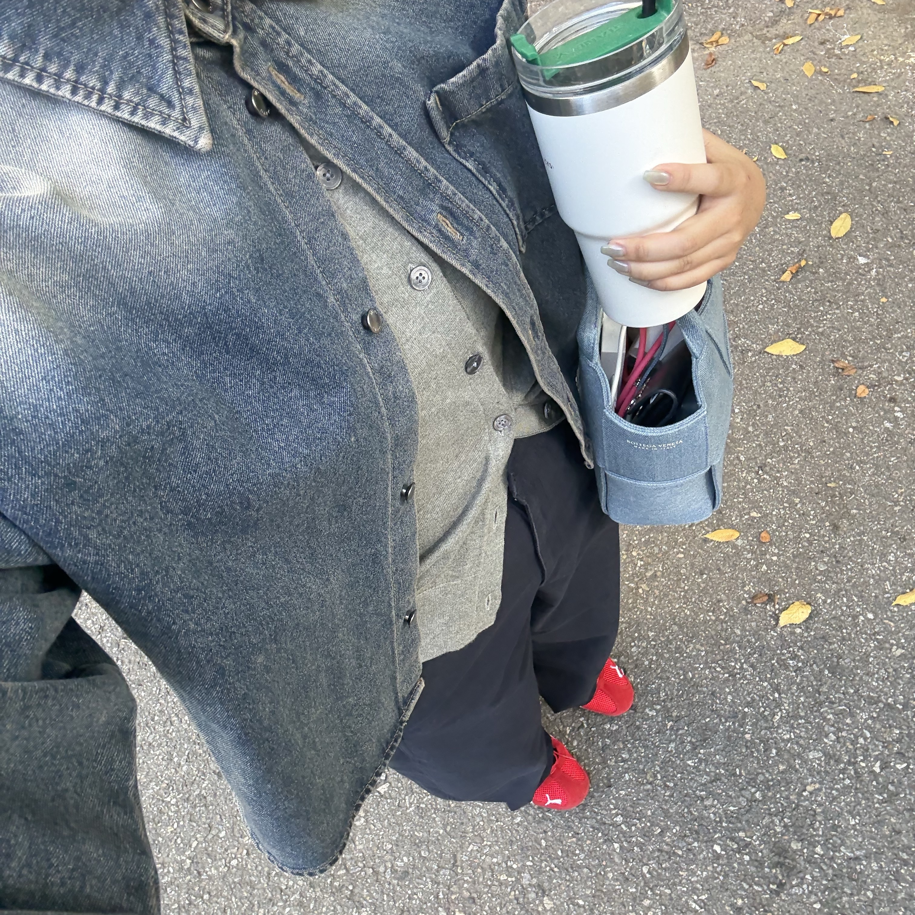 Wooyoungmi Corduroy Denim Shirt Blue - 24FW, (W) Puma Speedcat Go For All Time Red Puma White 착용 스타일