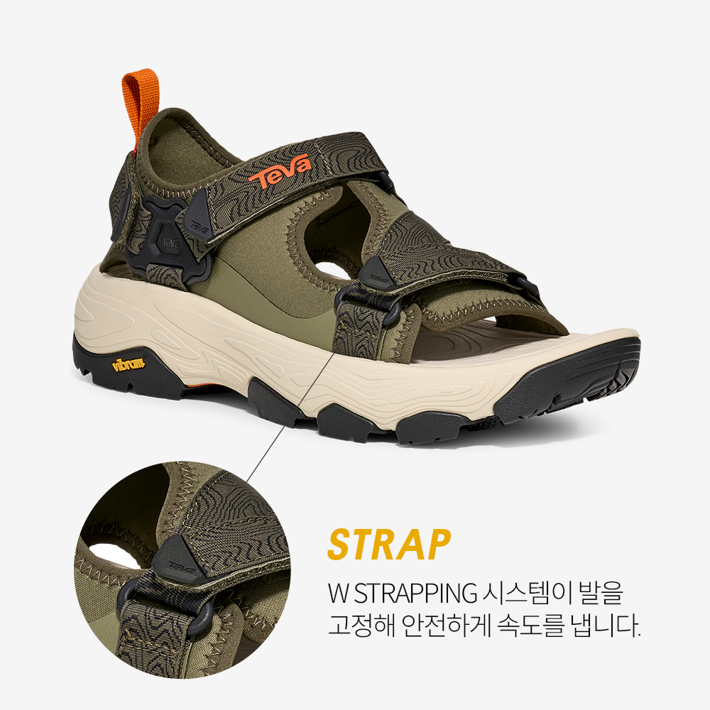 테바 테바 남성 그랜드뷰 맥스 샌들 OLV(TEVA Men Grandview Max Sandal OLV) - 3