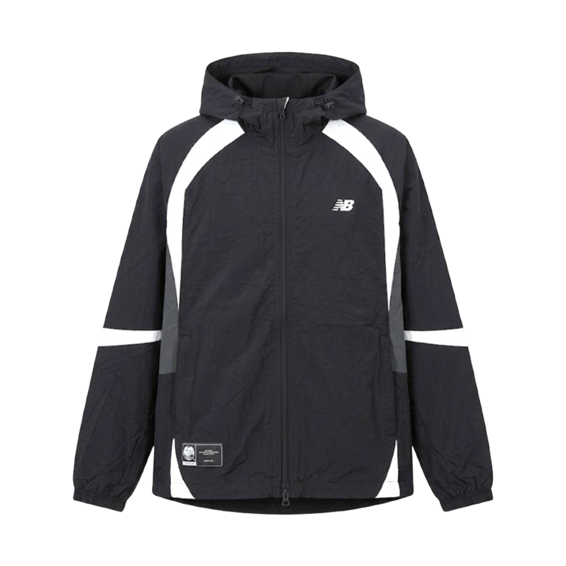 뉴발란스 컬러블록 웜업 자켓 블랙(New Balance Colorblock Warm Up Jacket Black) - 1