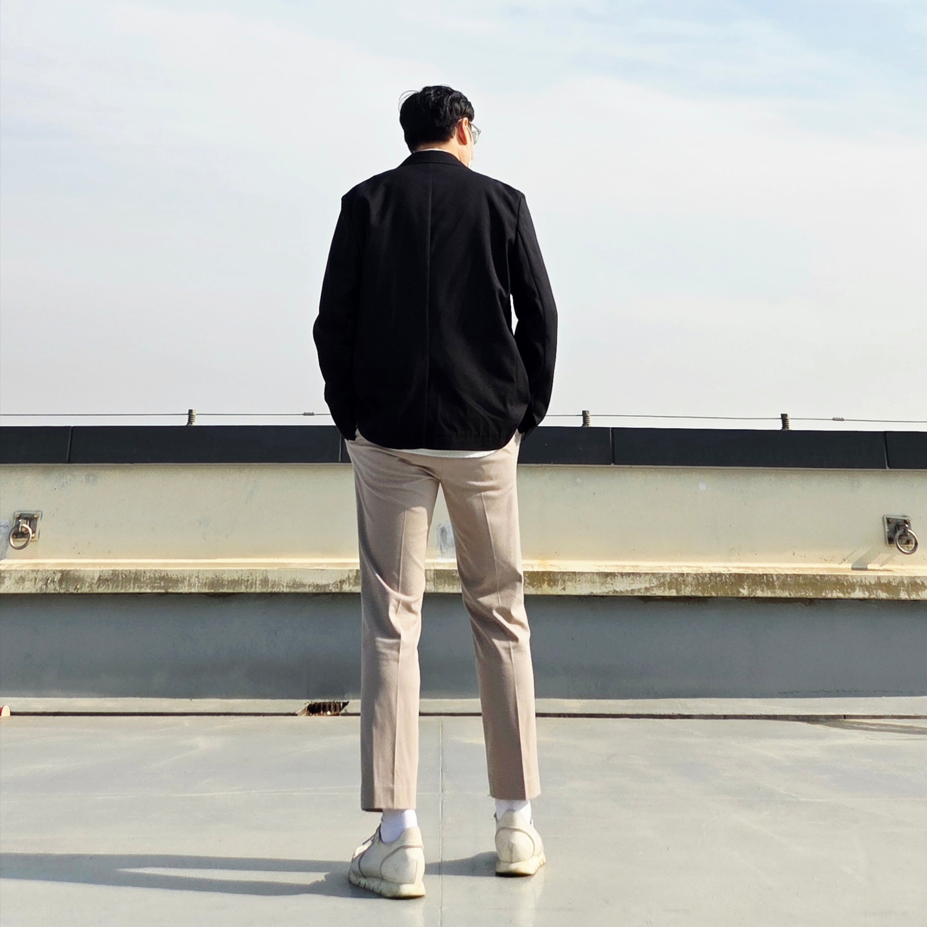 Buttero Carrera Men White 착용 스타일 - 4