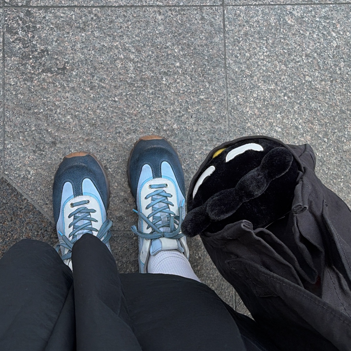 Kapital No. 6 Canvas Standard Tote Bag Small Black, Kapital Fleece Bandana Bivouac Hooded Blouson Kinari 착용 스타일 - 1