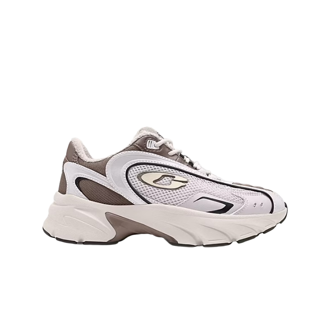 (W) 코치 볼트 러너 스니커즈 라이트 그레이 멀티((W) Coach Bolt Runner Sneakers Light Grey Multi)