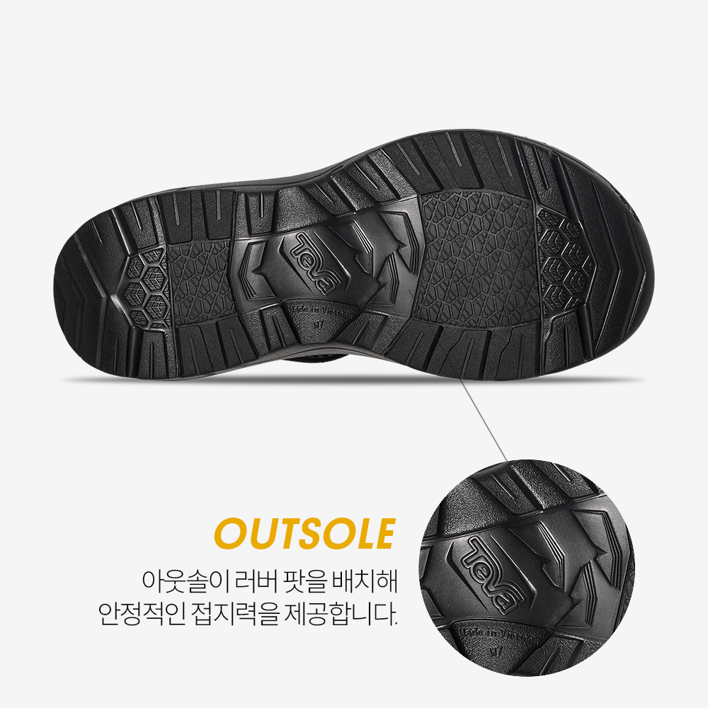 테바 테바 여성 아프레아쿠아 드리프트 BLK(TEVA Women Apreaqua Drift BLK) - 6
