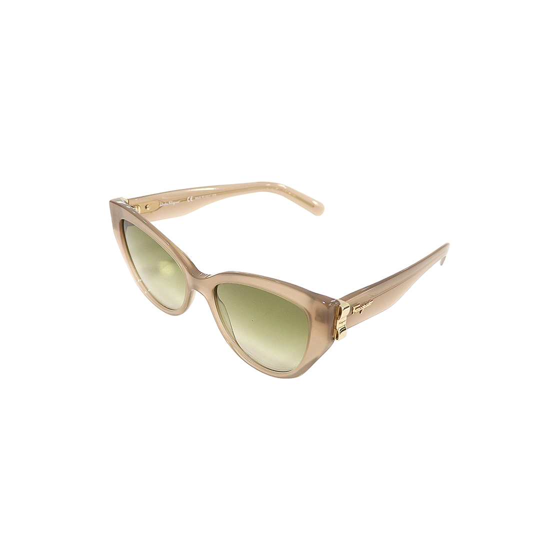 페라가모 SF969S 베이지 프레임 간치니 캣아이 여성 선글라스(Salvatore Ferragamo SF969S Beige Frame Gancini Cat Eye Sunglasses) - 1