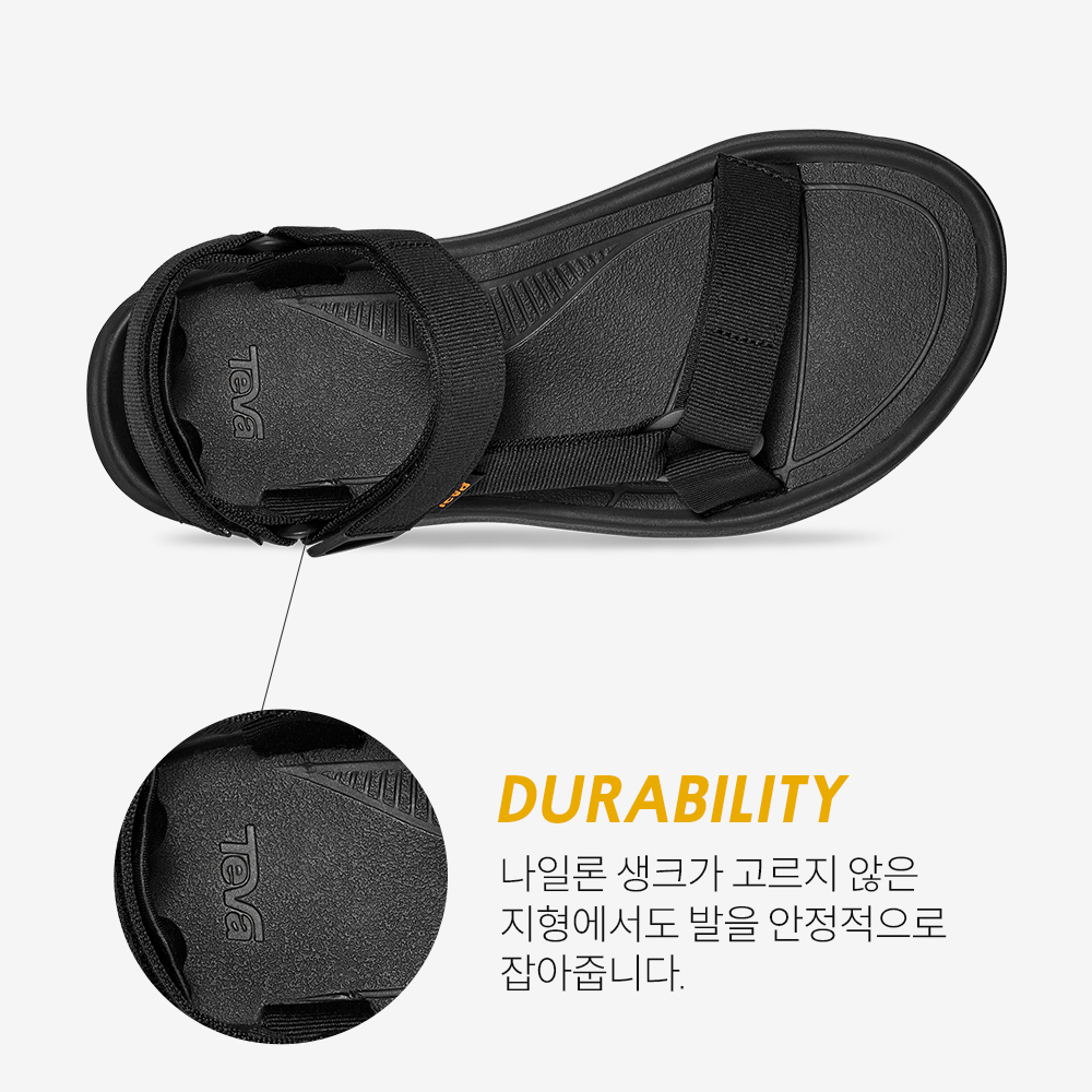 테바 테바 남성 허리케인 XLT2 앰프솔 BLK(TEVA Men Hurricane XLT2 Ampsole BLK) - 5