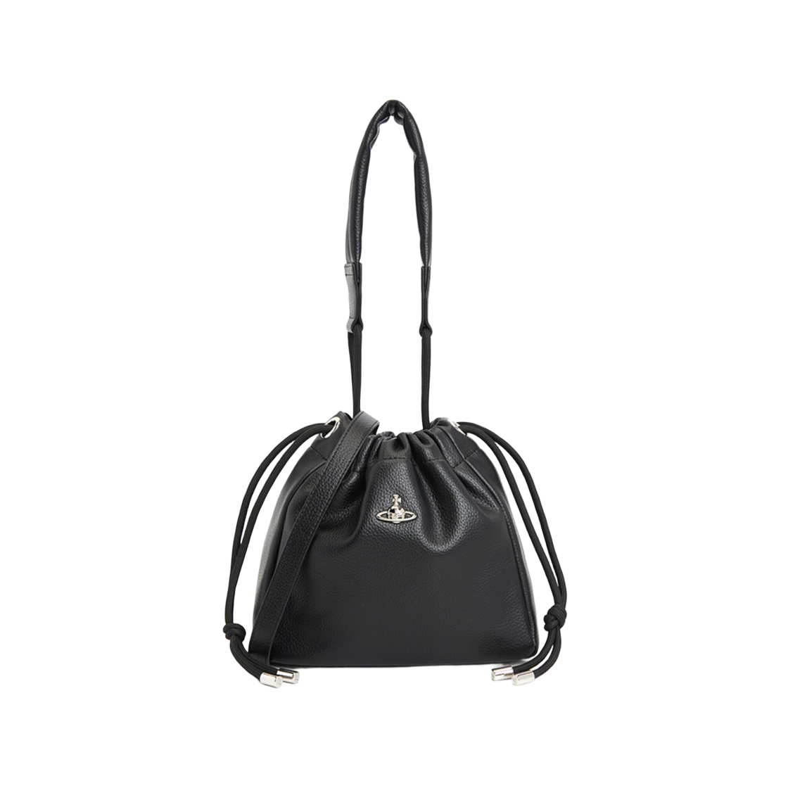4C03000CU-S000D-N403 Vivienne Westwood Hilary Small Bucket Bag Black
